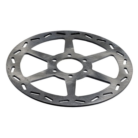 180 mm Rear Brake Disc for the Oryxearth 105cc 4-Stroke Mini Bike, featuring a circular metal design with 6 visible mounting holes arranged in a 50 mm bolt circle.