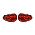 Tail Light Housing for Golden Technologies Companion I (GC240) & Companion II (GC340, GC440) mobility scooters; close-up of a pair of red tail lights for rear housing, without wiring harness or bulbs.