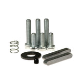 Right Motor Assembly for the Jazzy Select 14, Jazzy Select 14 XL, Jet 1, Jet 1 HD, and Jet 2 Power Chairs, featuring a motor, mounting hardware, several screws, bolts, and a spring.