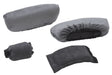 Drive Medical Crutch Pillows (Set of 2) featuring grey underarm and hand grip covers, designed for standard crutches, made from absorbent, moisture-wicking materials for increased comfort and easy maintenance.