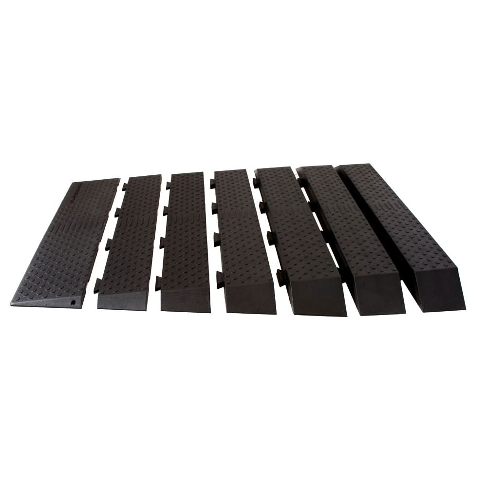 1" - 4"  Full Length Rubber Threshold Ramp Kit (RAMPRBKIT 4R)