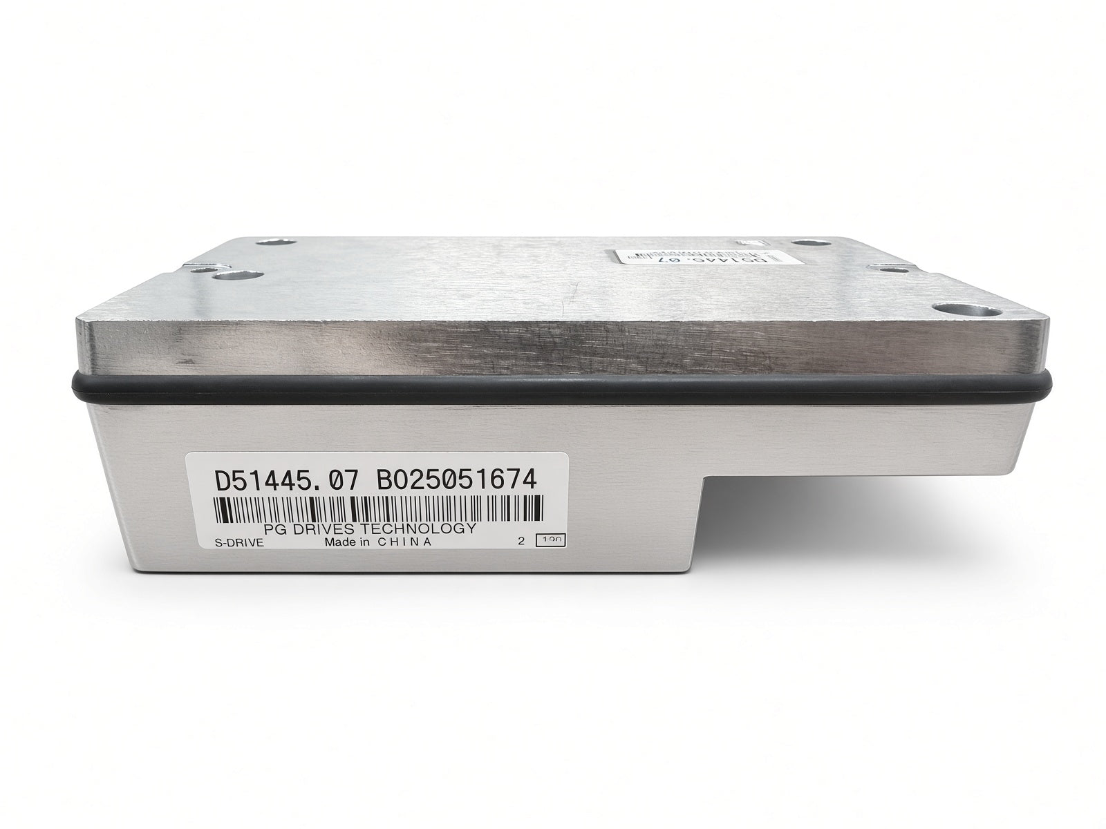 Side view of S-Drive MKII 120A controller showing D51445.07 label - match this model number to your original controller