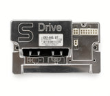 Top view of PG Drives S-Drive MKII 120A controller D51445.07 showing battery, motor and wiring harness connectors