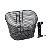 Front Basket Assembly for Pride Legend XL, featuring an angled oval basket, mounting bracket, and screw components.