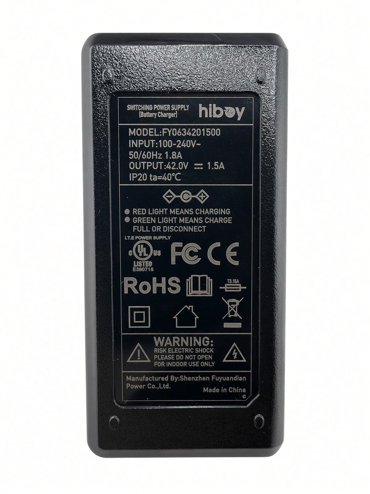 24 Volt 1.5 Amp XLR Battery Charger for Hiboy® DK1 Electric Dirt Bike