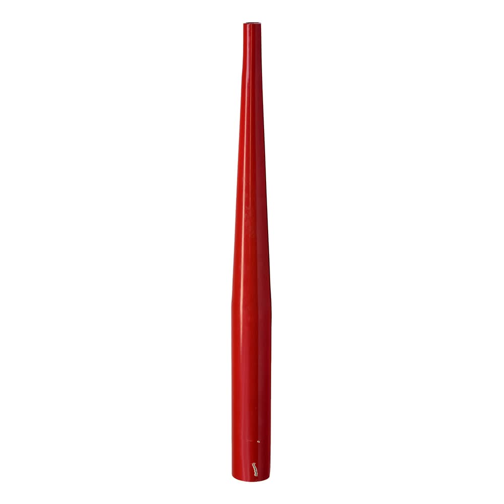 Red Seat Tube for the eZip 400 and IZIP I-400 (Blemished) - A red metal pole with visible scratches and a dent, designed for electric scooters, 580 mm in length.