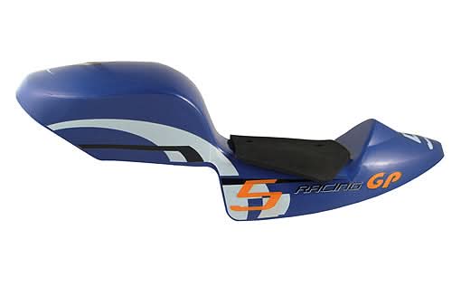 Seat Fairing for Razor Pocket Rocket, showcasing a sleek design with visible logo details, suitable for all PR200 versions.