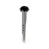 Seat Post for the Drive Medical Falcon, Phantom, and Phoenix Series Scooters: a polished chrome metal rod with three adjustment holes, 1-1/4 diameter, and 13-1/4 length.