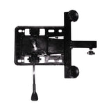 Seat Swivel Assembly for Golden Technologies Scooters (Blemished) showing a black metal frame with a lever, screws, and adjustment knobs, designed for Buzzaround, LiteRider, and Companion series scooters.