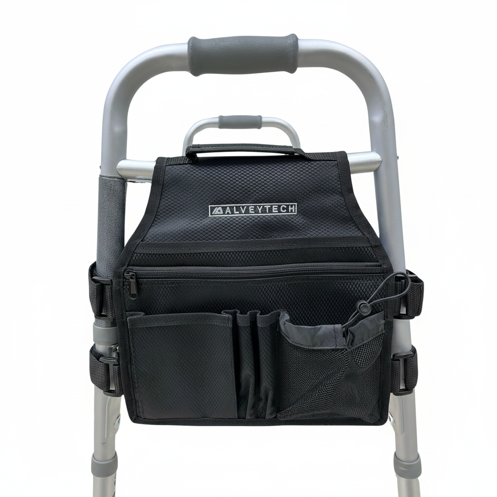 Deluxe Universal Side Bag Storage Pouch for Walkers
