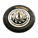 24 Volt 200 Watt - 48 Volt 400 Watt Open Voltage Hub Motor Kit with 12-1/2 x 2-1/4 Tire, featuring a black tire with a silver rim, suitable for electric scooters.
