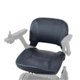 SN3-BLK-1817-130 18 x 17 inch black seat shown in color on the Golden Buzzaround CarryOn GP130, armrests, joystick and base greyed out