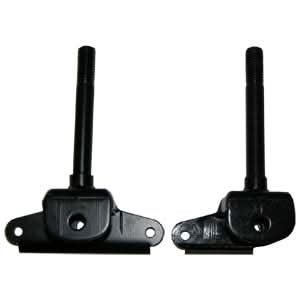 Set of 2 spindle arms (left/right) for Razor Dune Buggy, featuring black metal parts with a screw and hammer-like appearance.