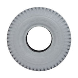 3.00-4 (10x3) Mobility Tire and Inner Tube Set with Knobby Tread, featuring a white tire with a central hole, ideal for rear wheels of mobility scooters and power chairs.