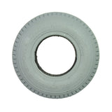 2.80/2.50-4 (9x3) Foam Filled Mobility Tire with C178G Power Edge Sawtooth Tread, featuring a white tire with a hole in the middle, designed for 4 diameter rims and flat-free use.