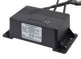 24 Volt 4.0 Amp A24040PIH On-Board Battery Charger for Jazzy, Jet, & Quantum Power Chairs, featuring a black charger unit with attached wires and visible LED indicators.