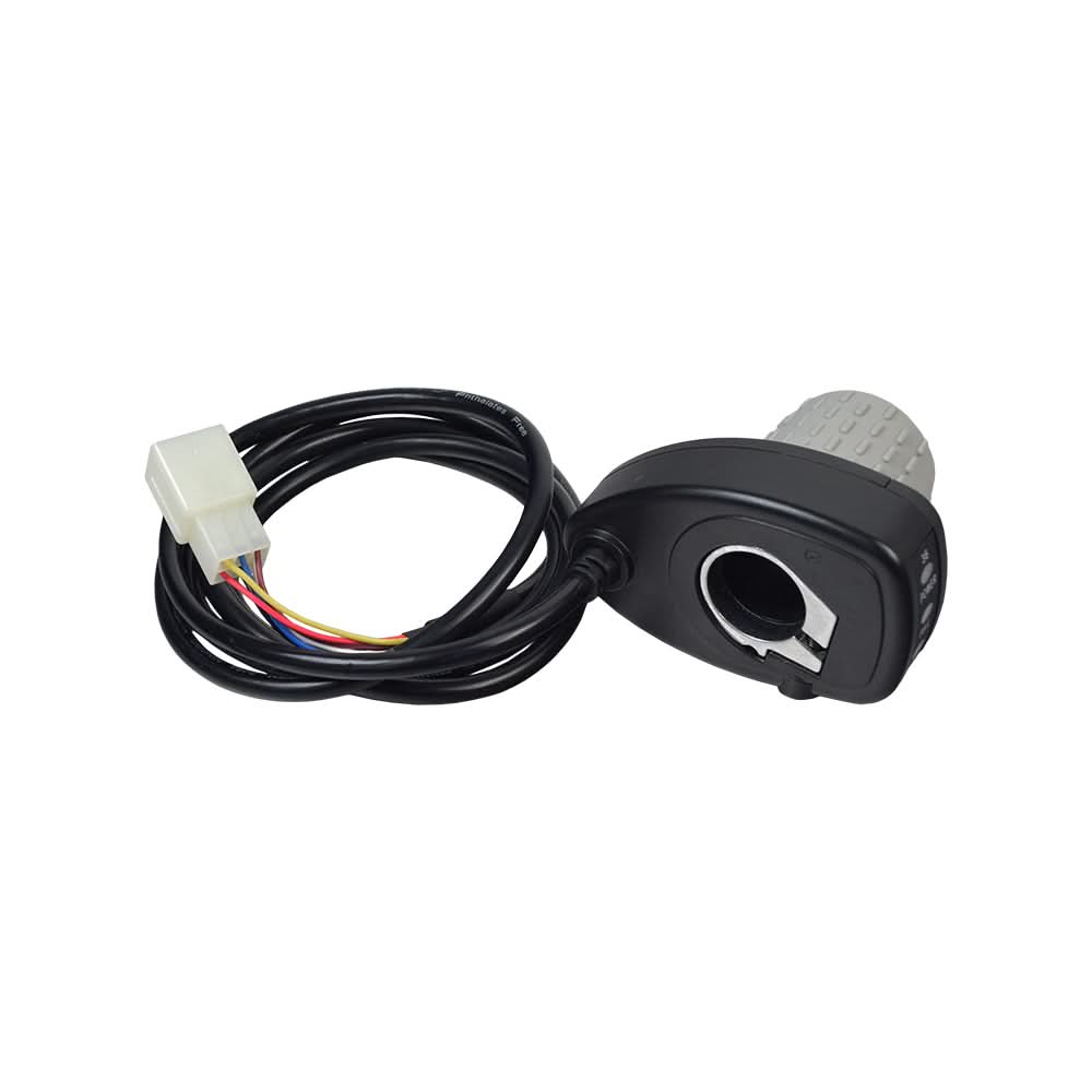 Close-up of the 201C6-3A / HB2430TYD-FS Razor 6-Wire Throttle & Controller Bundle, showing the plug, black cable, and device components, designed as a replacement for CT-201C6.