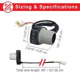 Razor Pocket Mod (Versions 13-44) HB2430-TYD6-FS 6-Wire Throttle & Control Module Bundle showing a detailed diagram with wiring and components.