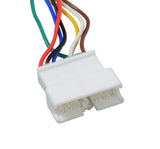 Close-up of the Throttle, Grip, & Key Switch for the Swagtron EB7 Elite Commuter Electric Bicycle, showing the white connector with colored wires and electronic display components.