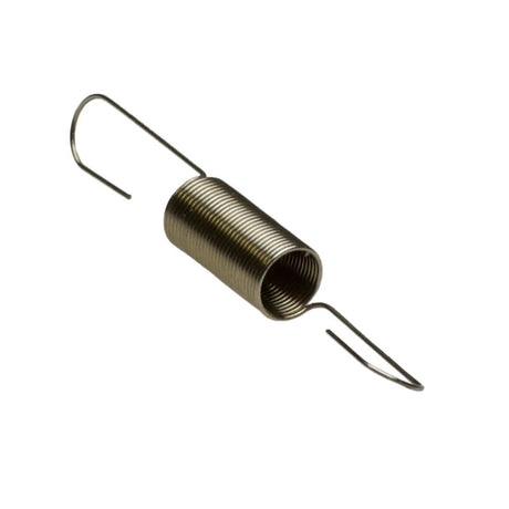 Close-up of a Throttle Return Spring for Monster Moto / Mega Moto MM-B80 80cc & MM-B105 105cc Mini Bikes, showcasing its tightly wound metal coil and precise engineering for optimal performance.