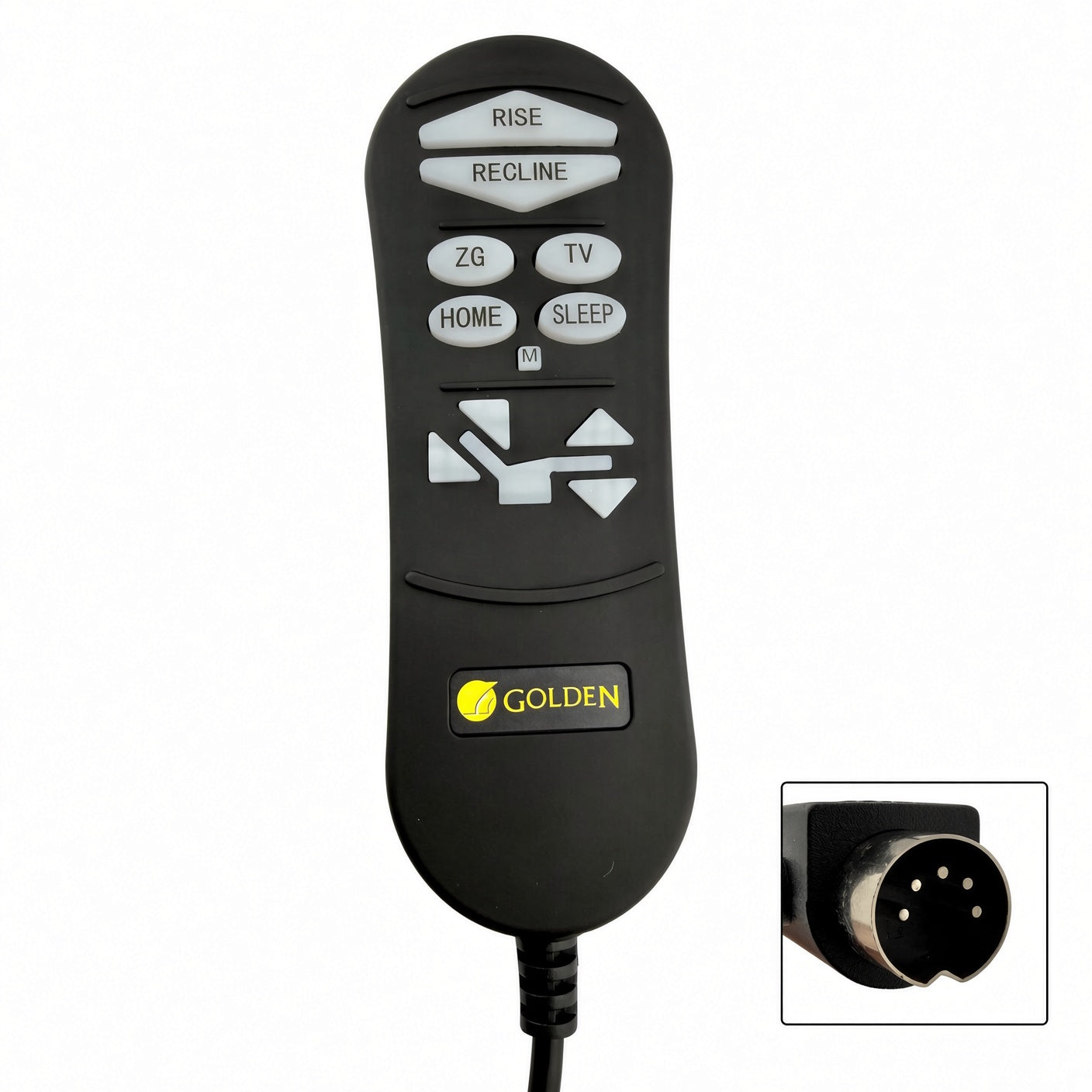 AutoDrive 3.0 hand control for the Golden PR535 series lift chairs, side profile view.