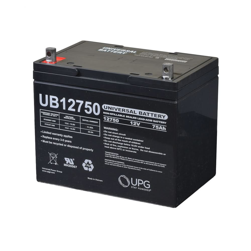 Group 24 (75 Ah) 12 Volt UB12750 AGM Scooter Battery (Blemished)