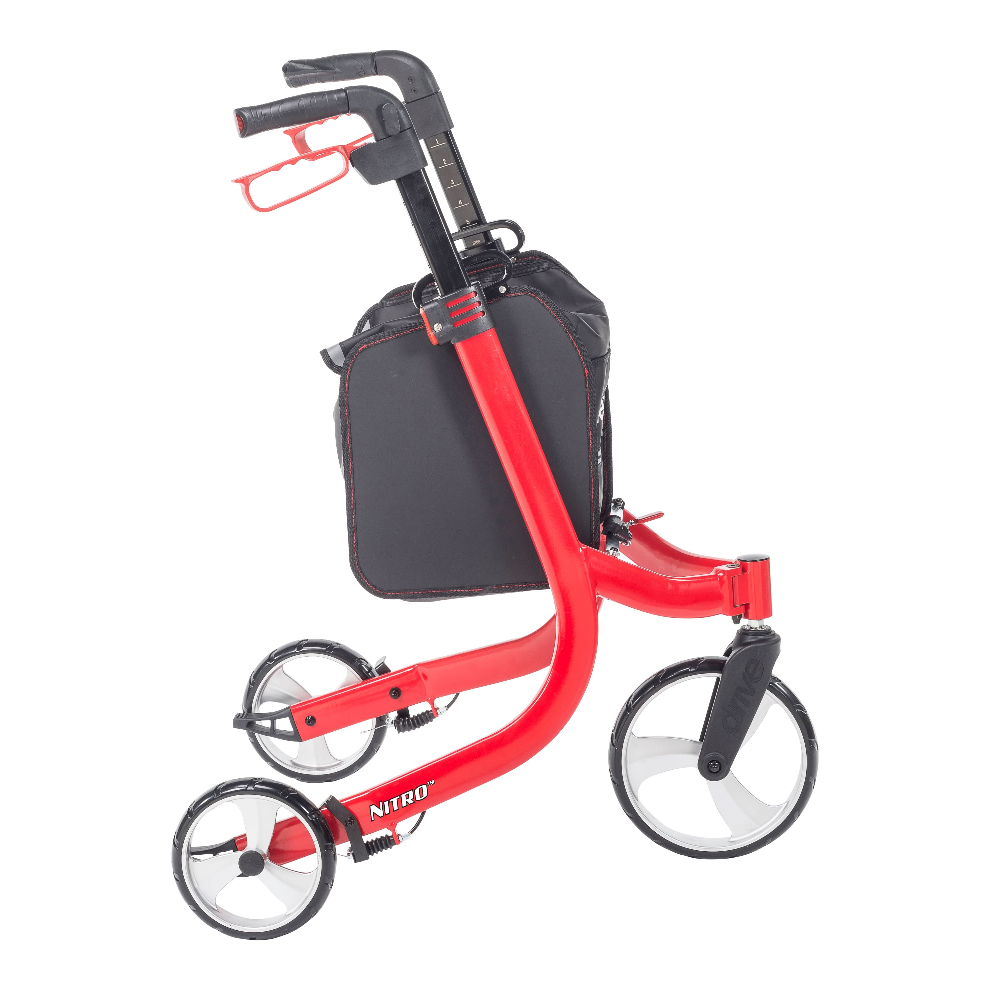 Nitro Euro Style 3-Wheel Rollator Rolling Walker