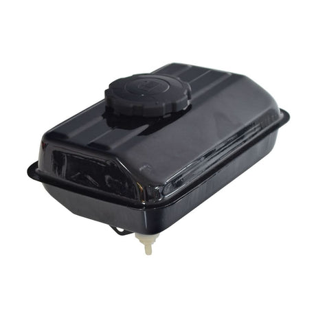 Fuel Tank for the Baja Doodle Bug (Blemished) – A black plastic container with a round cap, featuring minor scratches. Compatible with Baja Blitz, Baja Dirt Bug, and Baja Racer mini bikes.