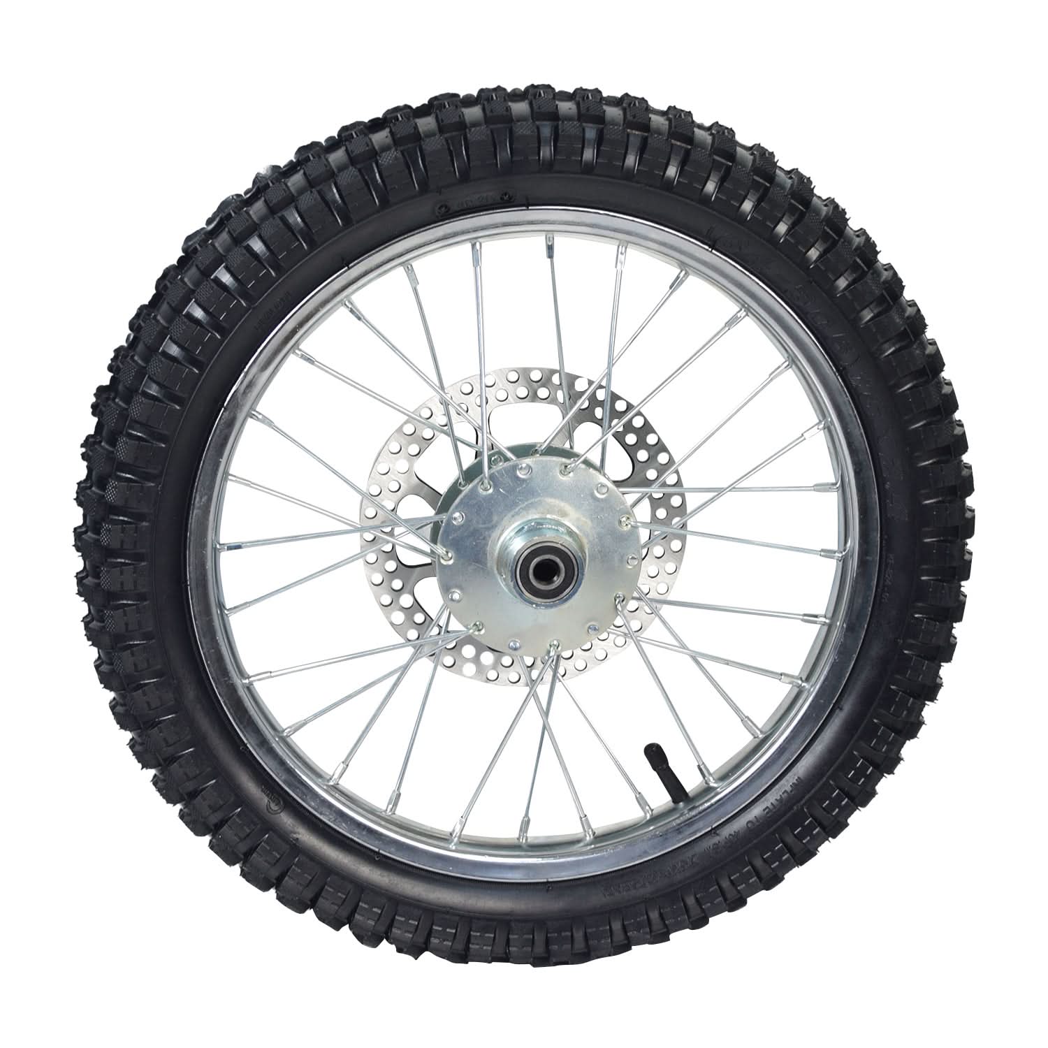 Complete Front Wheel Assembly for the Razor SX500 McGrath Dirt Rocket