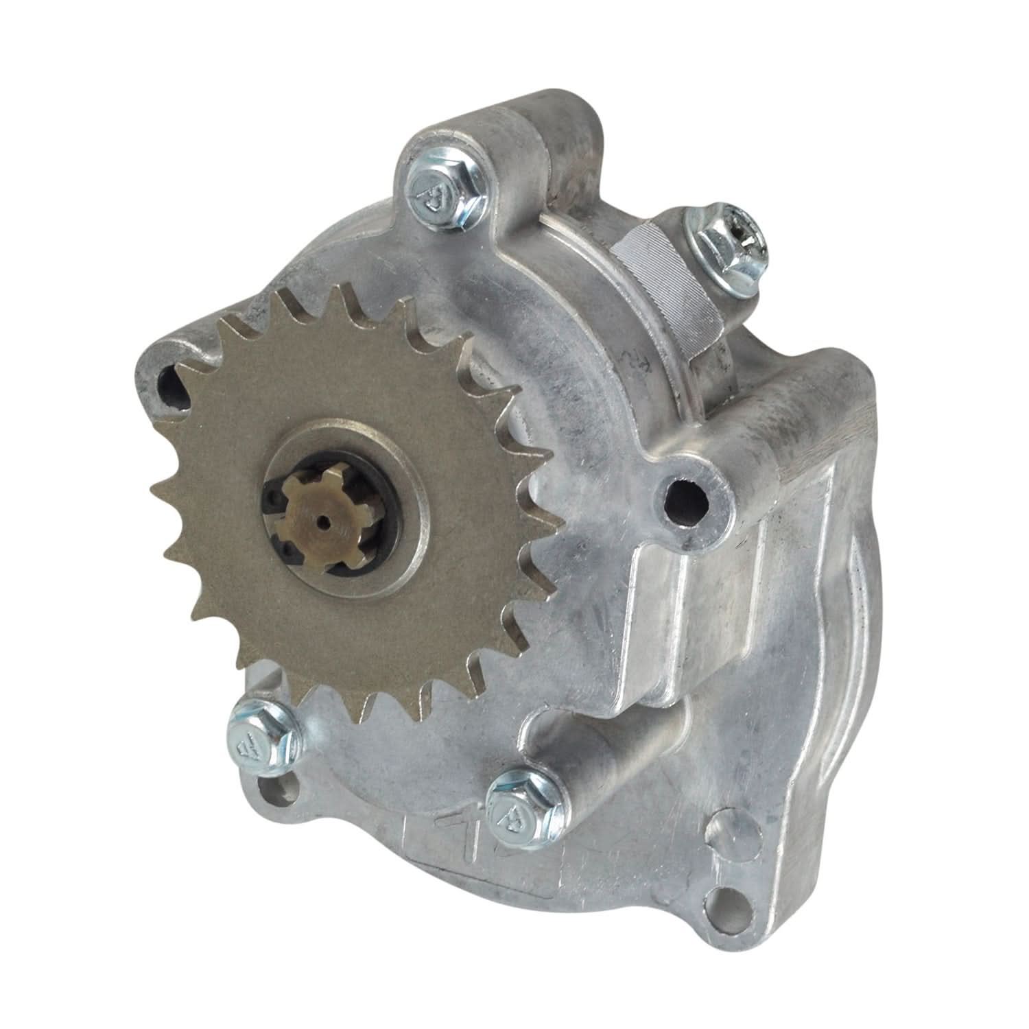 Standard Scooter Transmission w/20-Tooth (8mm 05T) Chain Sprocket features a close-up of a metal gear, highlighting its detailed teeth and central hole, suitable for various gas scooters and mini-choppers.