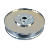 5/8 Shaft Series 30 Torque Converter Driven Clutch for the Realtree RT200 196cc Mini Bike, featuring a metal pulley with a central hole, designed for use with a 3/4 shaft driver clutch.