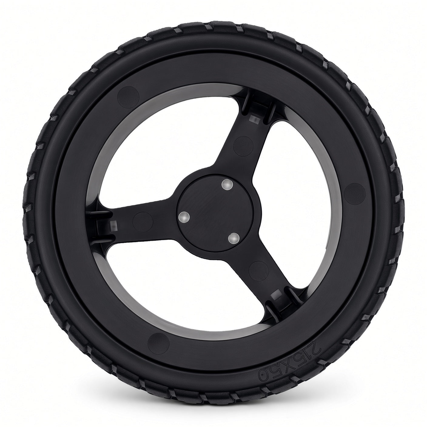 WHL2200042 215x50 Jazzy Carbon rear drive wheel back view