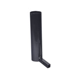 Crutch Holder for Pride Mobility Scooters (Blemished), featuring a close-up of a black metal pipe designed to securely hold crutches. The image showcases its sturdy construction and corner detailing.