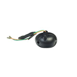 Front Turn Signal for the Baja Sun City (SC150) 150cc Scooter, showing a close-up of a black round object with green and orange wires, designed as a replacement indicator for left or right side.