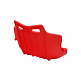 Plastic Seat for the Razor PowerRider 360, featuring sturdy plastic construction with integrated handles for secure grip. This replacement seat fits seamlessly, offering a durable upgrade without original decals or markings.