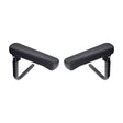 Armrest Assembly w/o Pads for the Golden Buzzaround EX (GB118/GB148) & Buzzaround XL (GB116/GB117) featuring black padded vinyl armrests, adjustable metal tubing, and replaceable 14 armpads.