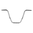 Chrome D-Cruiser Handlebar (1 Tube) on a white background, showcasing its retro monkey bar design with a thicker middle for 1 stem clamps.