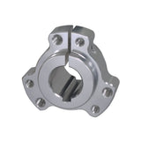 1 Bore Rear Wheel Hub for Go-Karts & Drift Trikes, showcasing a close-up of the metal hub with pre-drilled bolt holes, designed for a 1 axle, and featuring a lightened billet aluminum alloy construction.