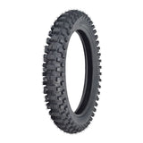 70/100-19 Dirt Bike Tire & Tube Set featuring a close-up of the knobby tread, designed for compatibility with dirt bikes like Baja and Coolster, offering excellent traction and durability.