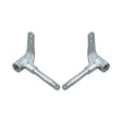 Front Axle Spindle for the Monster Moto / Mega Moto MM-K80 80cc Go-Kart - close-up of two metal parts crucial for steering, resembling stub axles, shown without bearings.
