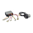 Close-up of the 201C6-3A / HB2430TYD-FS Razor 6-Wire Throttle & Controller Bundle for the Razor E500S, showing detailed wiring, power supply, and connectors.