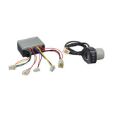 Close-up of the 201C6-3A / HB2430TYD-FS Razor 6-Wire Throttle & Controller Bundle for the Razor E500S, showing detailed wiring, power supply, and connectors.