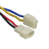 Close-up of the 24 Volt 500 Watt Motor, Controller, & Throttle Kit for Electric Scooters, Bikes, & Go-Karts, showing the colored electrical wires and connectors.