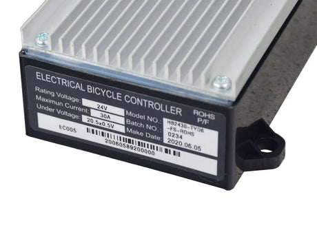 Close-up of the 201C6-3A / HB2430TYD-FS Razor 6-Wire Throttle & Controller Bundle, showing the intricate device components and visible labels, replacing discontinued CT-201 and CT-201C6 modules.