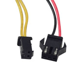 Close-up of the 24 Volt 10 Amp Controller for the Viro Rides Vega 2-in-1 Scooter, showing a black connector with a red wire and multiple cables.