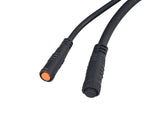 Close-up of the Control Module for the ANCHEER 26 350W Electric Mountain Bike, focusing on the cable and connectors essential for routing power and controlling throttle, speed, and motor systems.