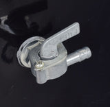 Close-up of Fuel Gas Tank for 150cc - 250cc Hammerhead Off-Road® & Kandi Go-Karts (Blemished), showing the metal tank with a visible fuel valve and a screwdriver nearby.